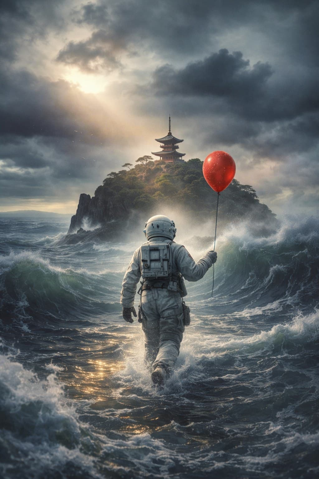 Astronaut sherpa — the AI guide, mascot of killer.health